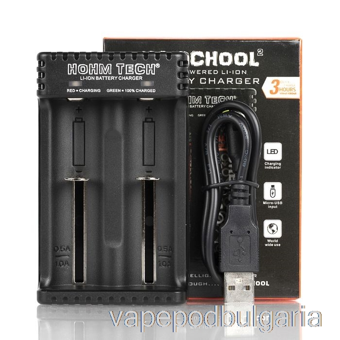 Vape Течности Hohm Tech School 2 2a Mic-usb зарядно